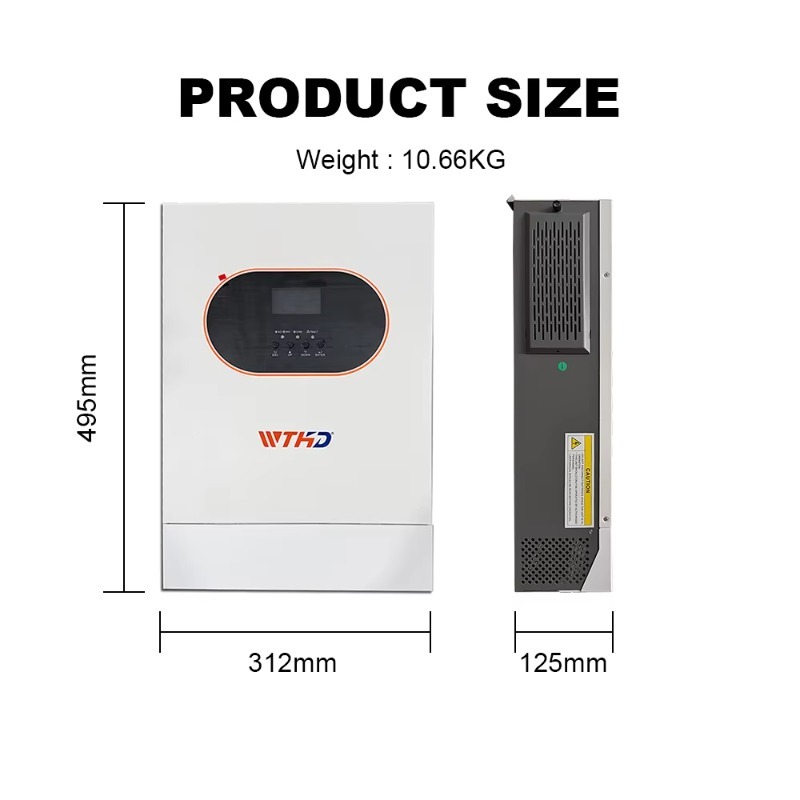 6.2KW Single Phase Off Grid On - Off Grid Solar Inverter 48V 6000W ulasan dan harga
