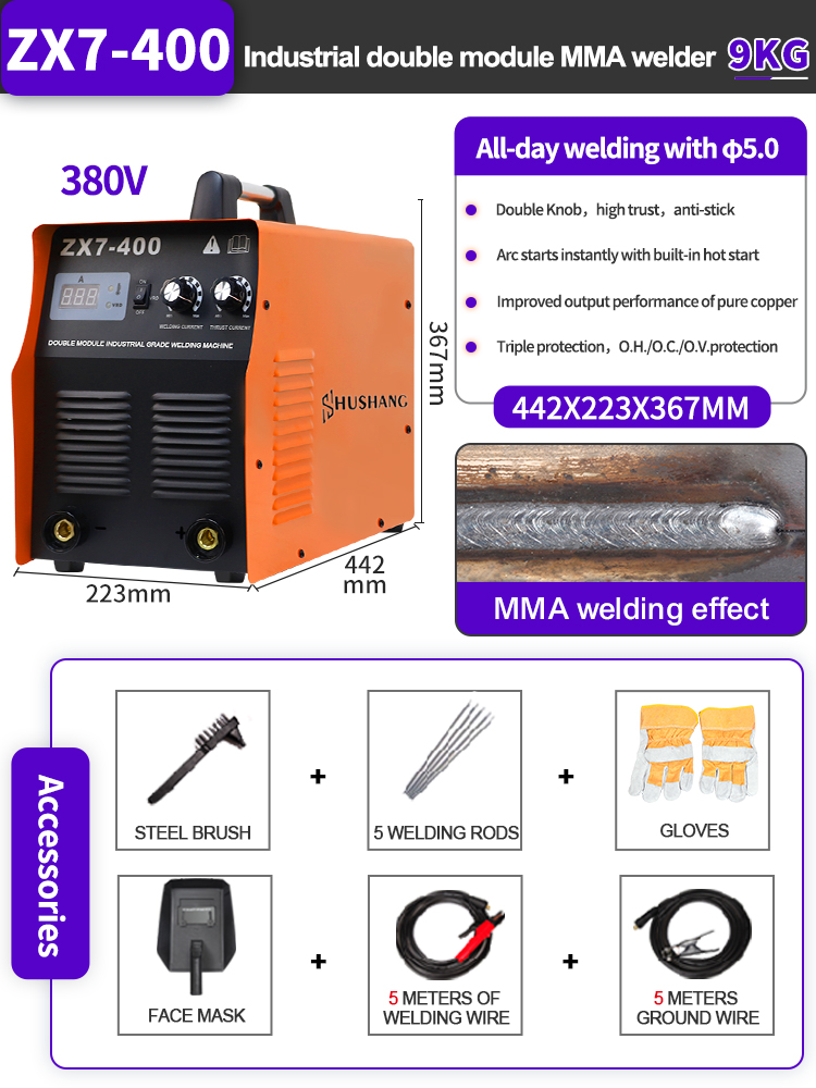 300A Industrial MMA Welders In - Inverter Welding Machine Igbt 300A ulasan dan harga