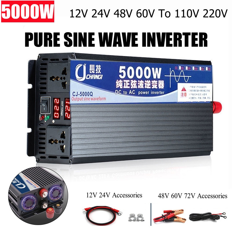 4000W/5000W/5500W/3000W Pure S - Inverter Pure Sine Wave 60Hz 120V 3000W ulasan dan harga