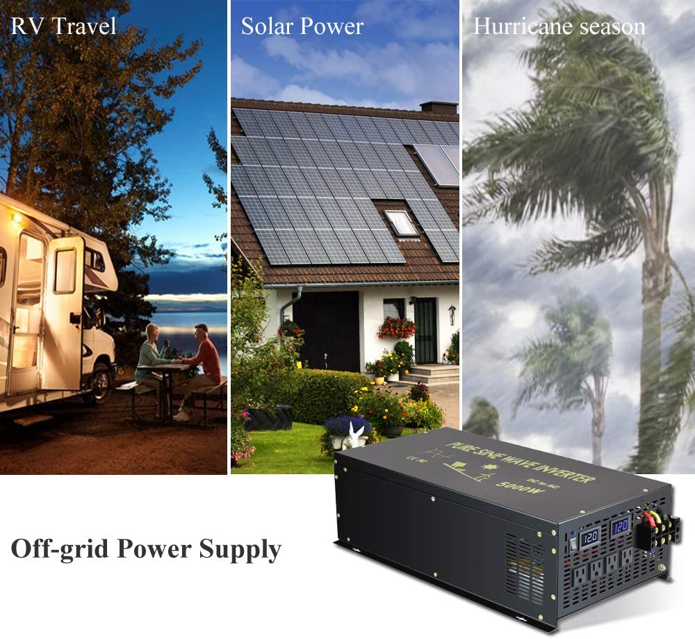 Off Grid Pure Sine Wave Solar  - Pure Sine Wave Inverter 5000W 48V 220V ulasan dan harga