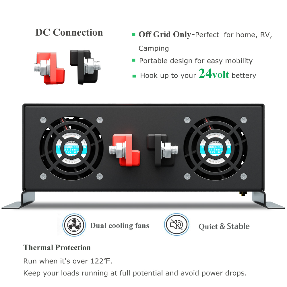 Reliable 5000W Wired Control P - Pure Sine Wave Inverter 5000W 48V 220V ulasan dan harga