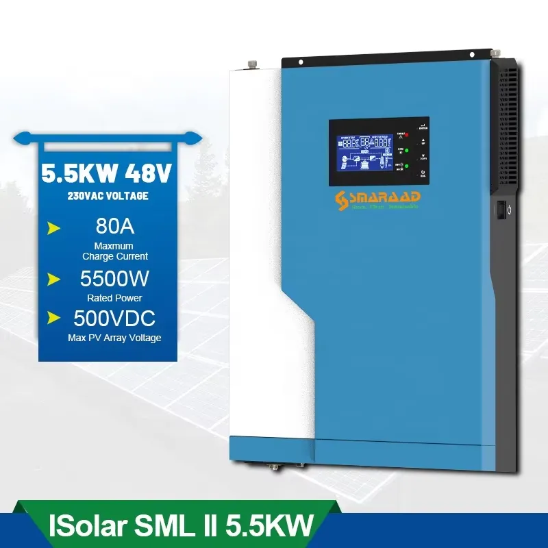 Solar Controller 3.5KW 5.5KW H - Hybrid Solar Inverter 5.5Kw Mppt 48V ulasan dan harga